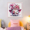 (US Only)Gnome Printed Cross Stitch Kit 40x40cm DIY 11CT Thread Art Needlework Home Decor