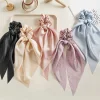 10PCS Chinlon Bowknot Ribbon Hair Band Scrunchies