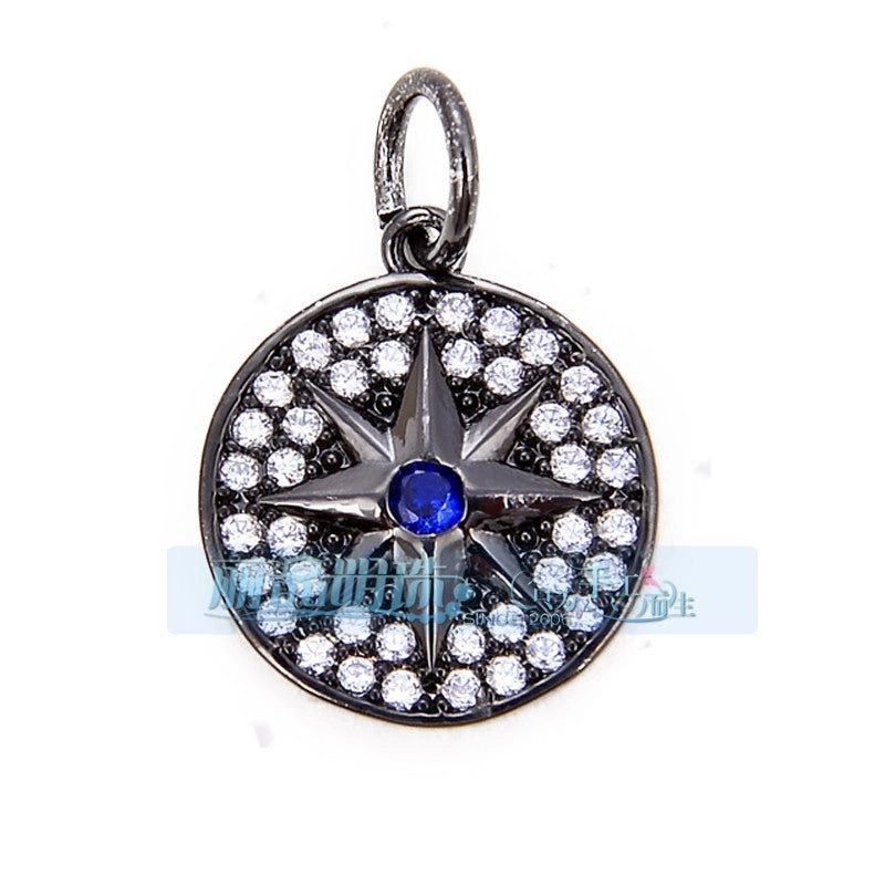 1 Piece 15 * 21mm 18 * 23mm 9*16mm Copper Zircon Sun Star Lightning Pendant Jewelry Accessories