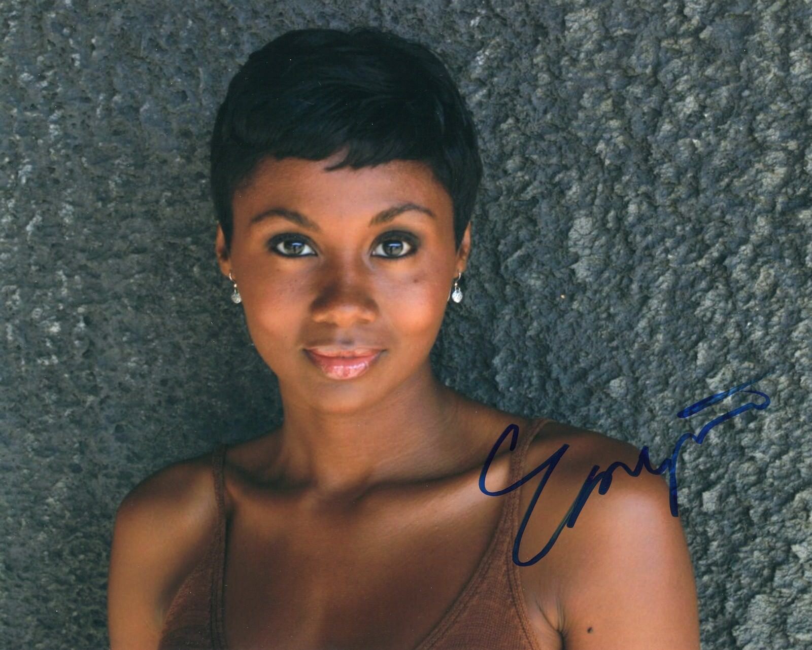 Emayatzy Corinealdi signed 8x10 Photo Poster paintinggraph w/COA Addicted Movie #2