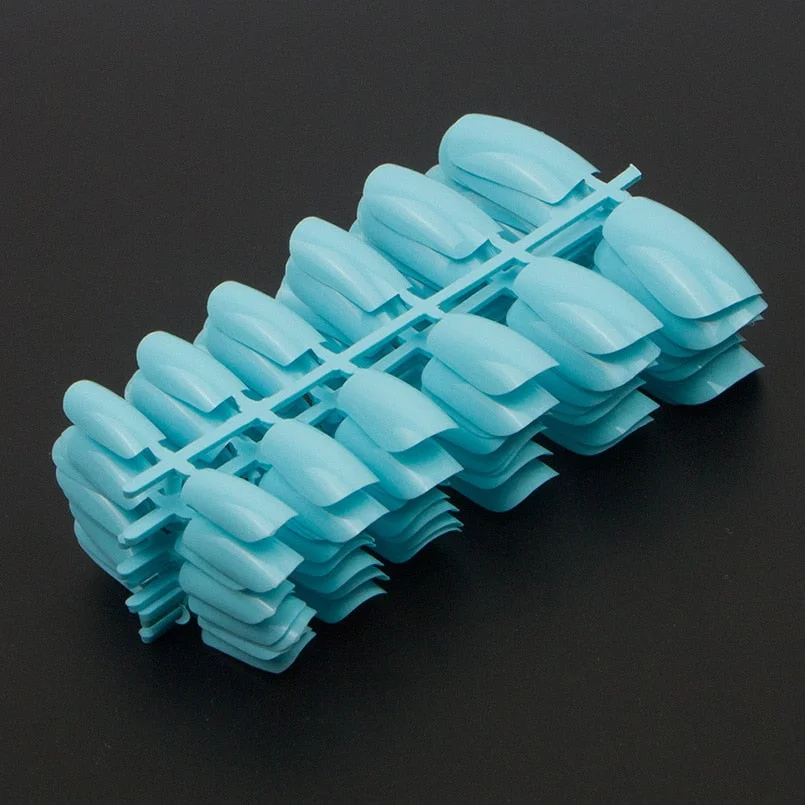 600pcs/pack Full Cover Acrylic Nail Tips Square Shape False Nail Tips 10 Sizes Short Faux Ongles Fake Nails For Nail Art Designs-Nail Inspo