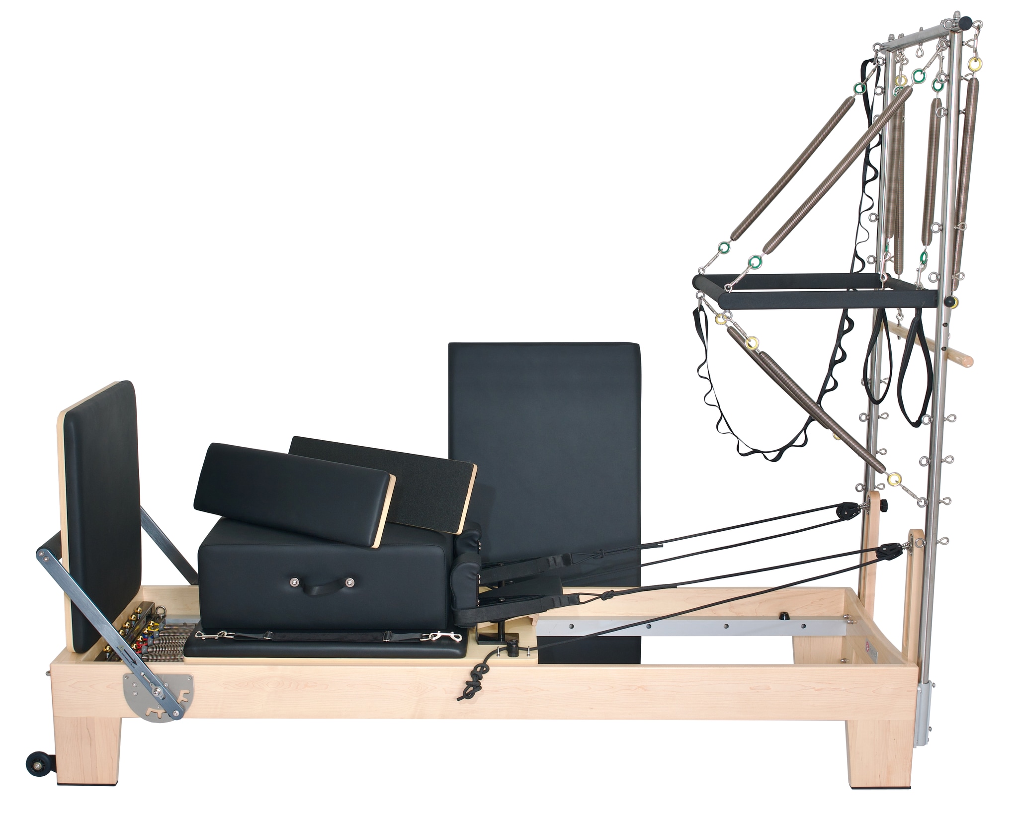 Maple Wood Reformer & Half Trapeze combination V6 - Ciga Pilates