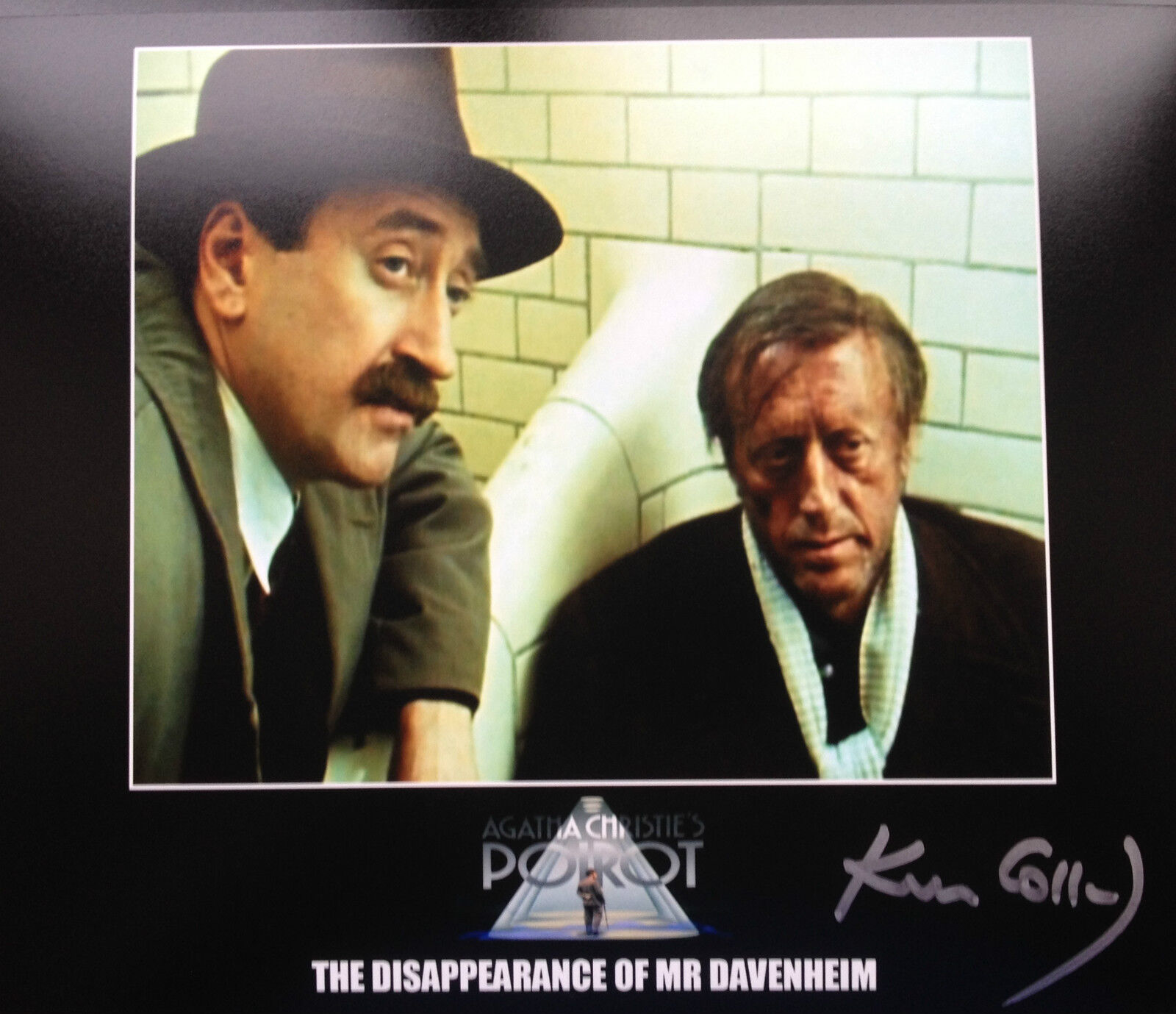 KEN COLLEY - POIROT ACTOR - EXCELLENT SIGNED COLOUR Photo Poster paintingGRAPH