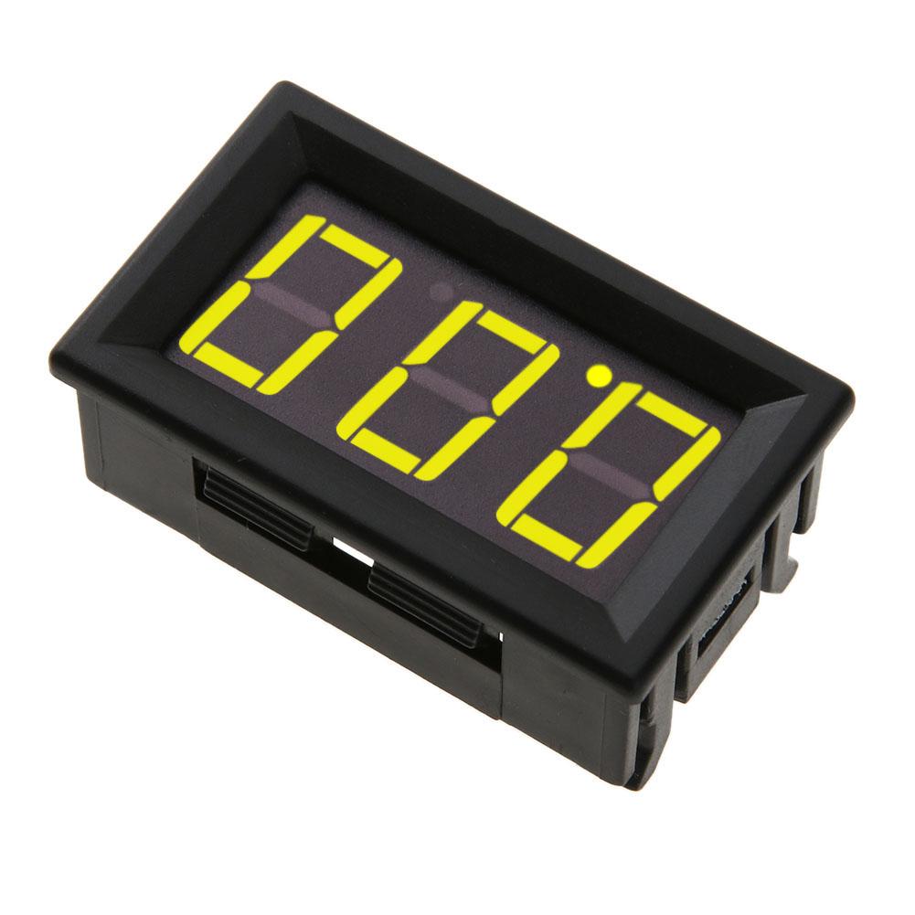 

0.56in Mini DC 0- 100V 3-Wire Voltmeter LED Display Digital Panel Meter, Yellow, 501 Original