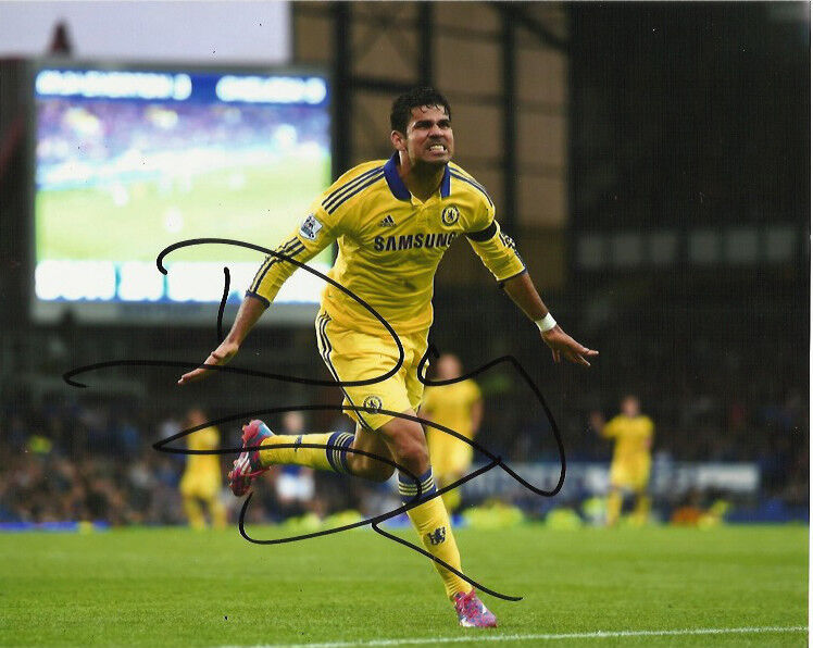 Chelsea FC Diego Costa Autographed Signed 8x10 Photo Poster painting COA C