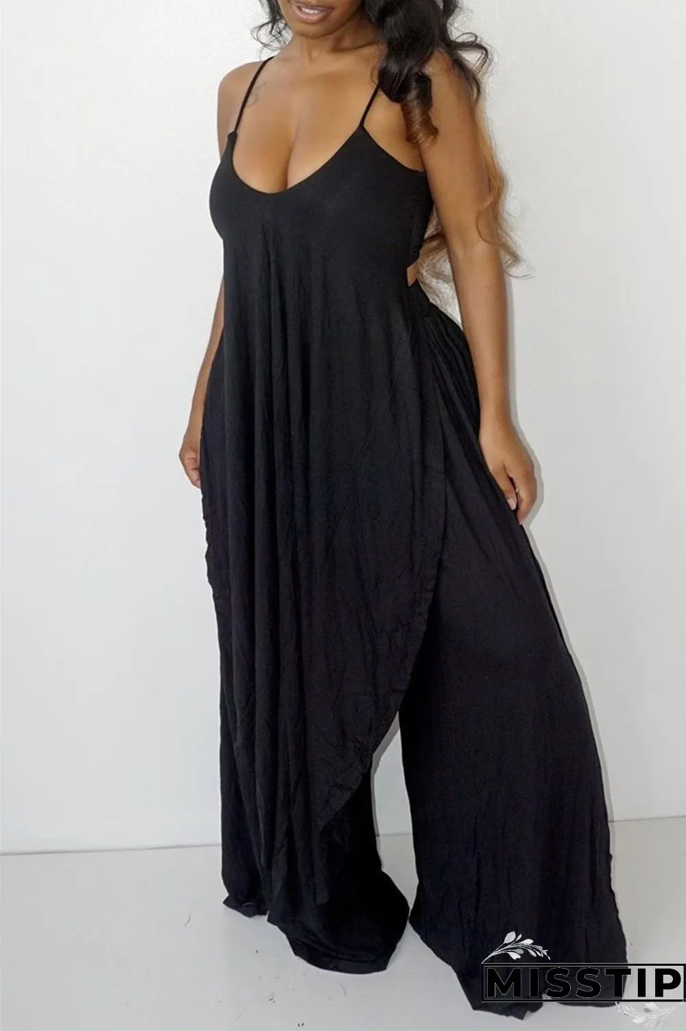 Orange Sexy Casual Solid Backless Asymmetrical Spaghetti Strap Sleeveless Two Pieces