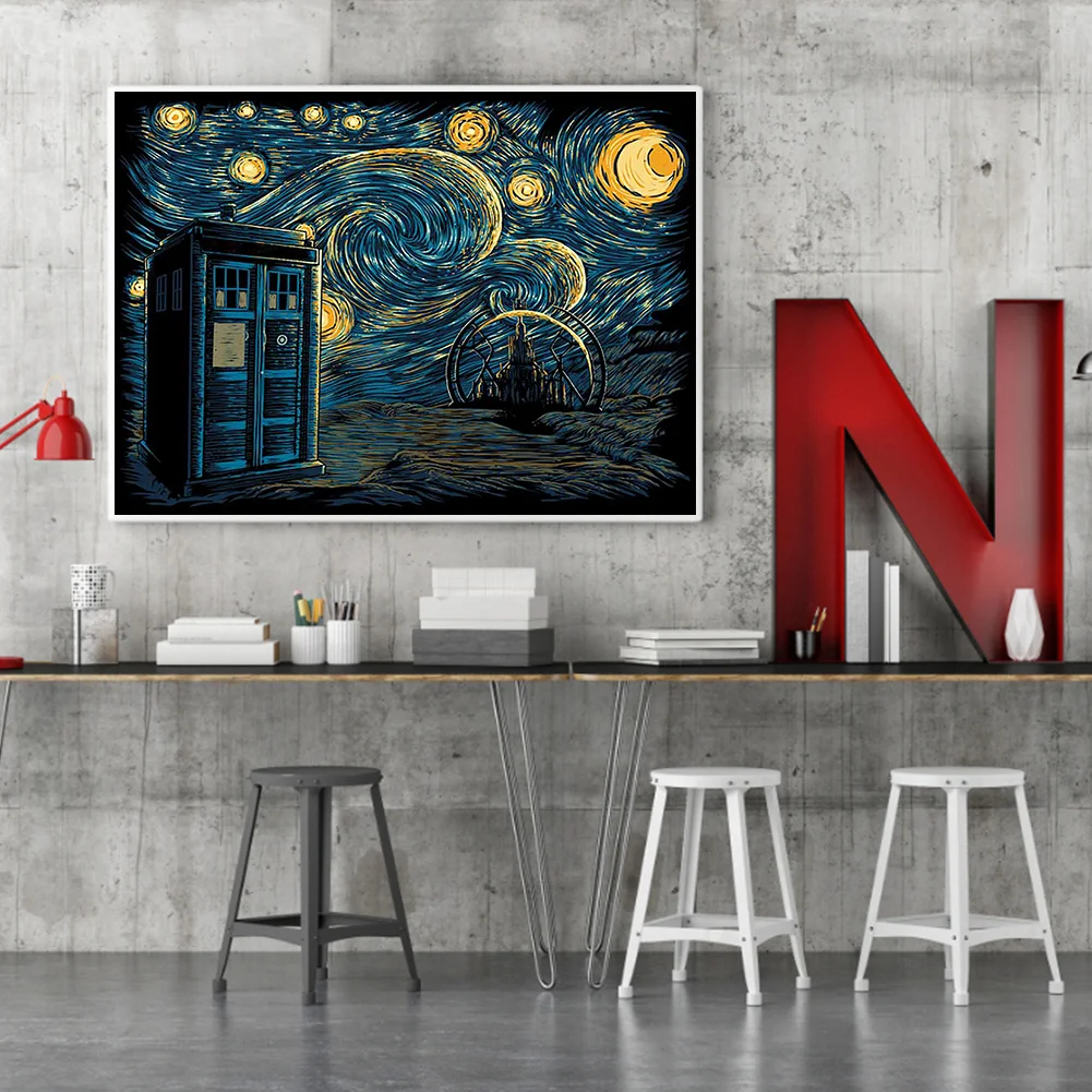 Full Printed Cross Stitch 11CT - Doctor Who(50*40cm)