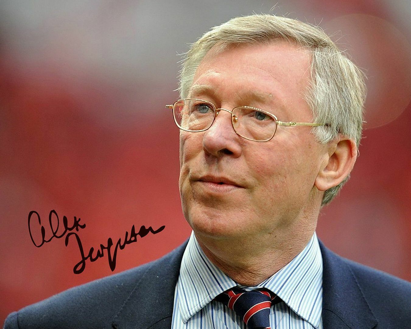 Sir Alex Ferguson - Manchester United Autograph Signed Photo Poster painting Print