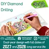 2027-2028 Two-Year Diamond Painting Calendar Kit, 13 Exquisite Multicolor Butterfly And Floral Illustrations, Large Size Desk Calendar, Mosaic Art Coil-Bound Desktop Planner