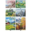 Scenery Full 11CT DIY Stamped Cross Stitch Kits 50x40cm Embroidery Needlepoint Starter Kits for Beginners Adults Home Decor