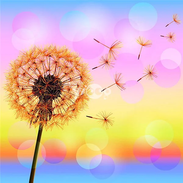 Diamond Painting - Full Round/Square Drill - Dandelion(30*40 - 50*60cm)