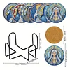 6PCS Diamond Painting Virgin Stain Glass Coasters Kits