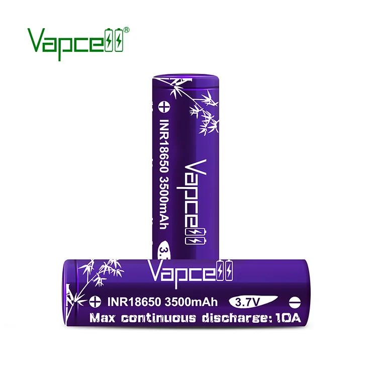 Vapcell 18650 3500mah 10A Flat Top Rechargeable Battery (pack of 2)