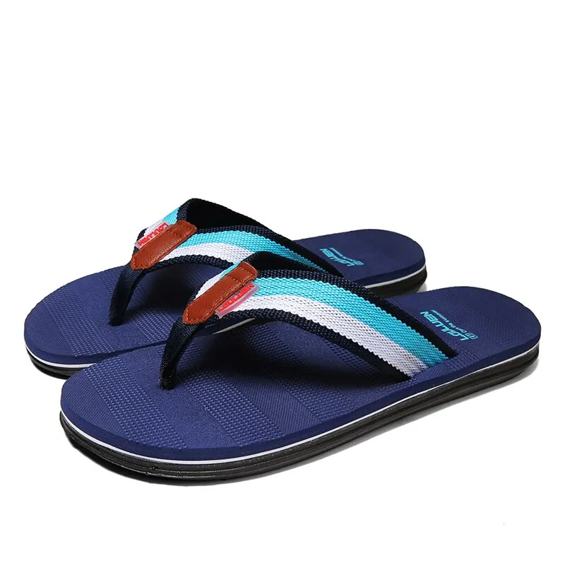 Men's Slippers 2021 New HUCHAO Outdoor Sandals American Fashion Outer Wear EVA Beach Shoes Summer Indoor Flip Flops Size 40-44