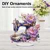2D Flat Acrylic Stitch Machine Flower DIY Desktop Diamond Art Kits for Adults
