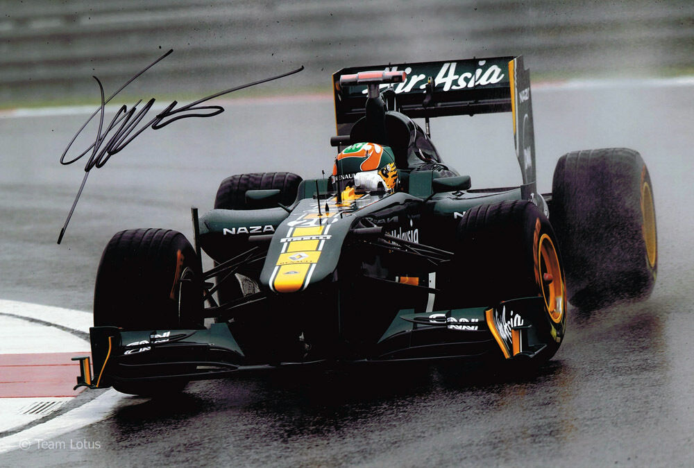 Karun Chandhok SIGNED Autograph 12x8 Photo Poster painting AFTAL COA Formula 1 Grand Prix Driver