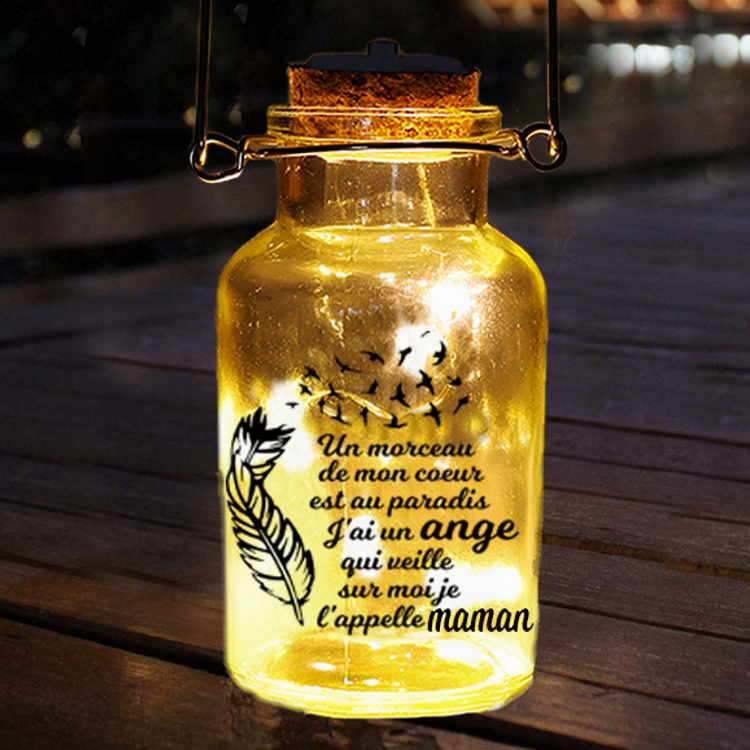 A ma Maman - Bouteille lumineuse commémorative Ornements Jessemade FR