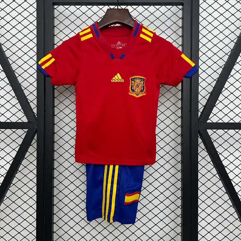 Retro 2010 Kids Spain Soccer Jersey Home