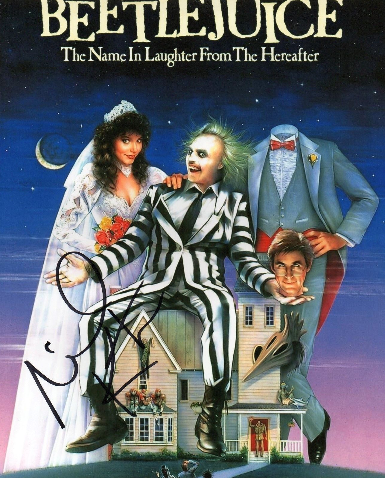 MICHAEL KEATON - BEETLEJUICE AUTOGRAPHED SIGNED A4 PP POSTER Photo Poster painting PRINT 1