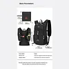 18L Lightweight Mountaineering Backpack with Reflective Strips & Chest Storage Bag Foldable Running Storage Knapsack Breathable Splash-Proof Hiking Nylon Pouch Hiking Work Travel Camping Backpacks
