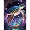 Peinture diamant perceuse ronde tortue de mer-30*40cm