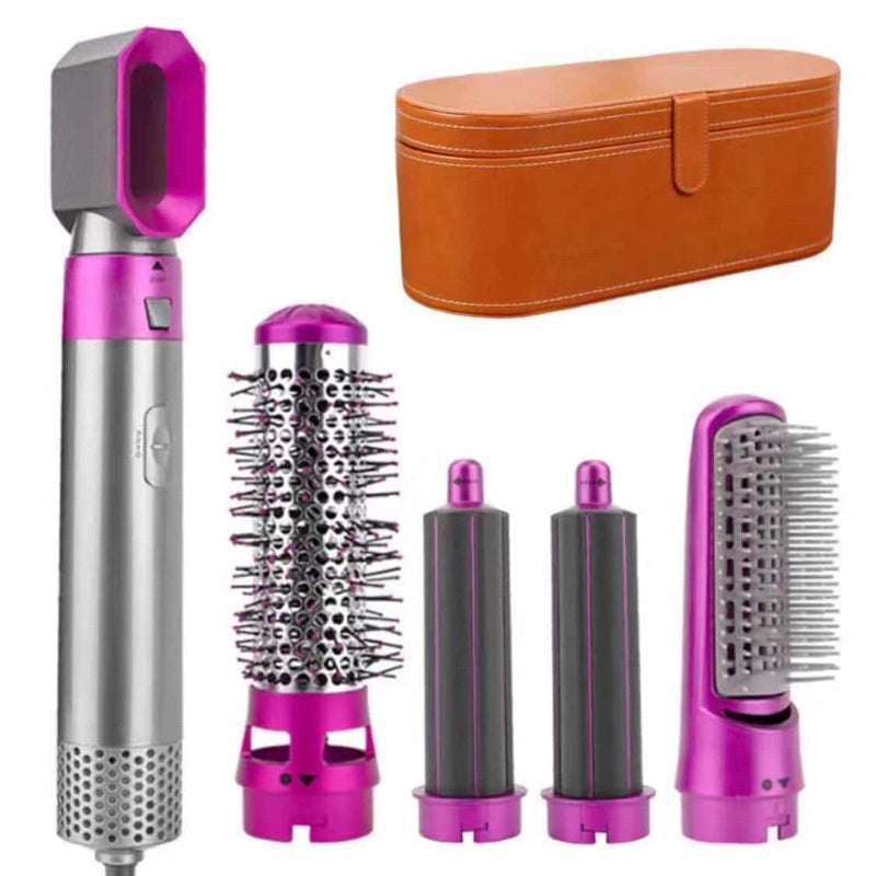 Five-in-one Curling Iron Hair Comb Multifunctional Straight Roll Dual-purpose Hot Air Comb Automatic Curling Iron Manufacturers