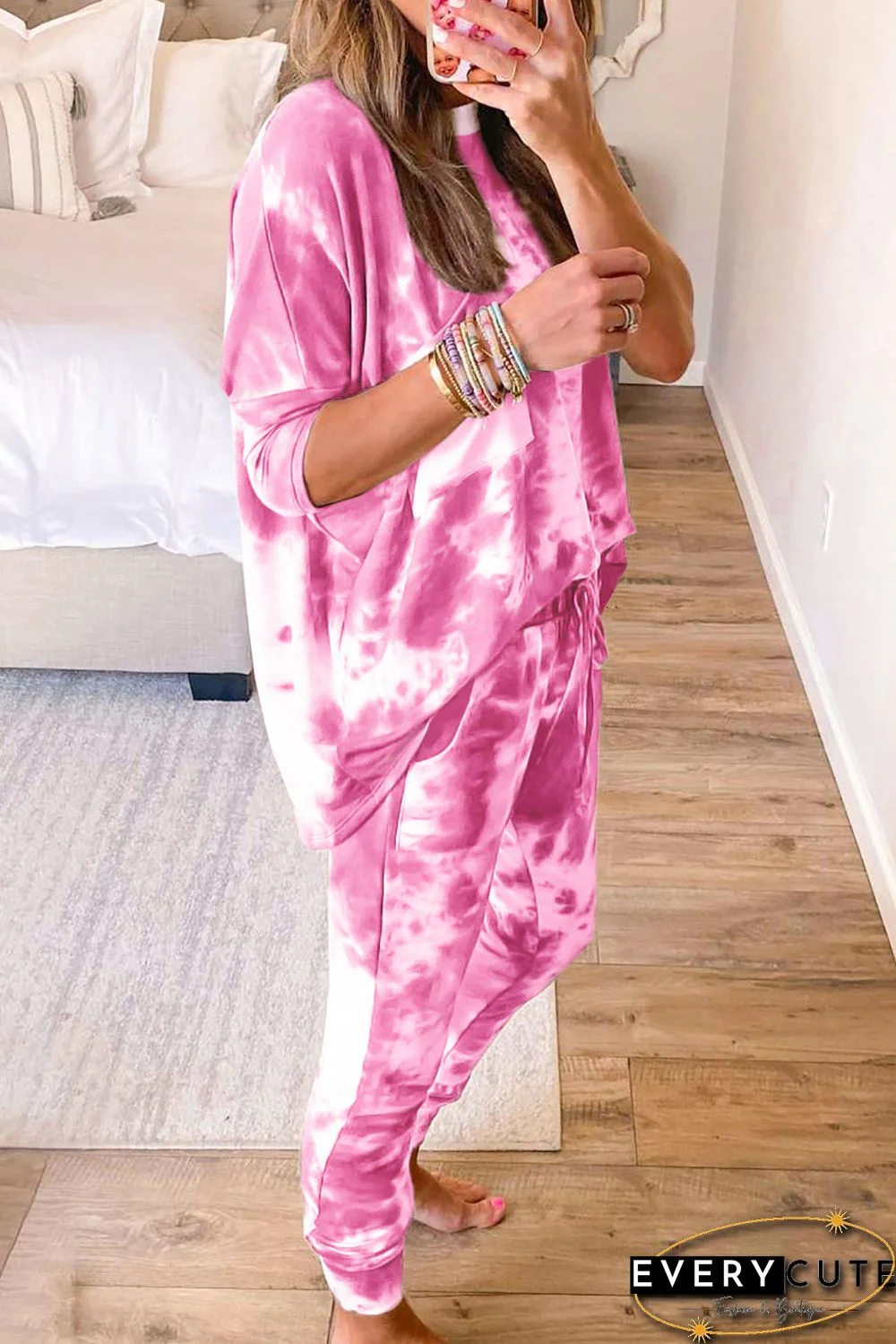 Multicolor Tie-dye Loungewear Set