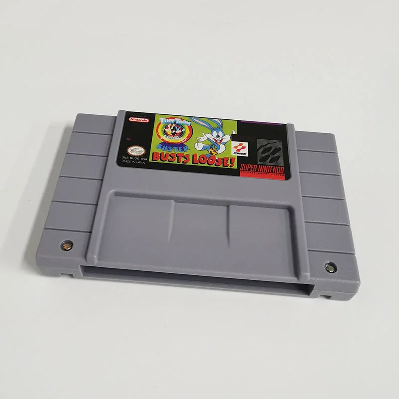 Tiny Toon Adventures: Buster Busts Loose! SNES For Super Nintendo Entertainment System - 16 Bit US Version Game Cartridge