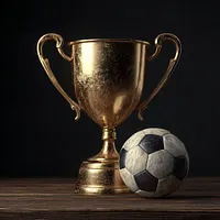 Golden Trophy and Ball - Diamond Painting