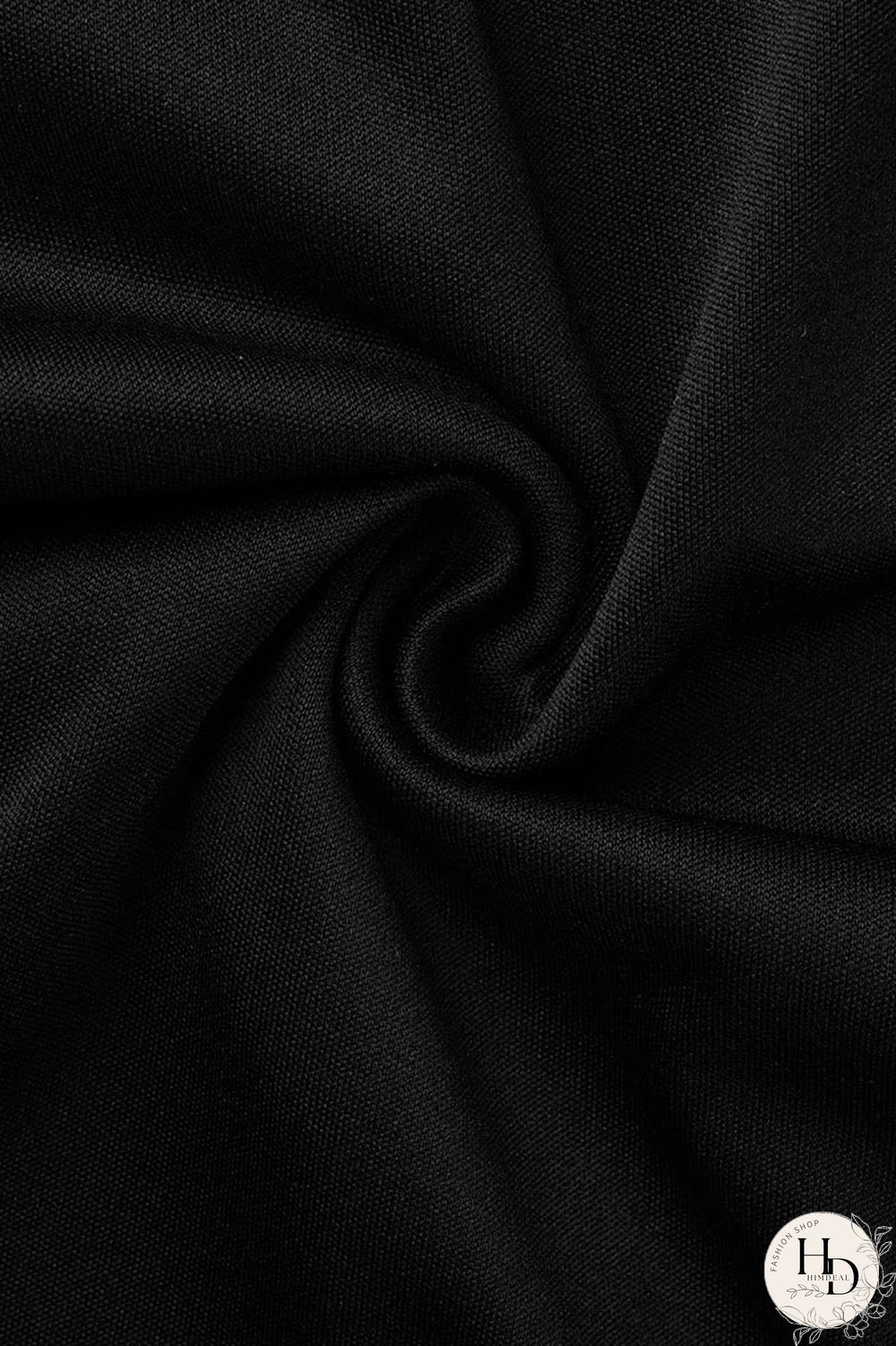 Black Fashion Sexy Patchwork Hot Drilling Hollowed Out Backless V Neck Long Sleeve Dresses