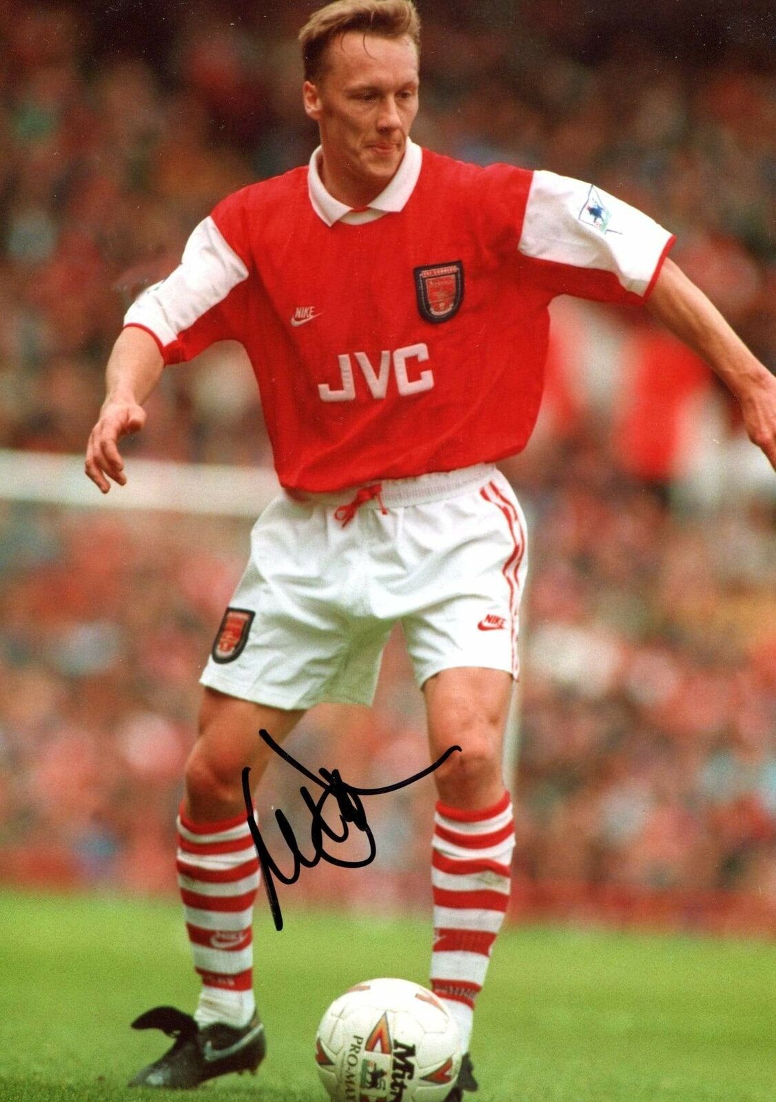 SOCCER Lee Dixon FC ARSENAL autograph, IP signed Photo Poster painting