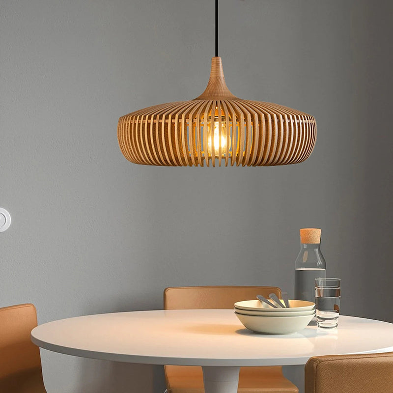 Natural Wood Pendant Lights