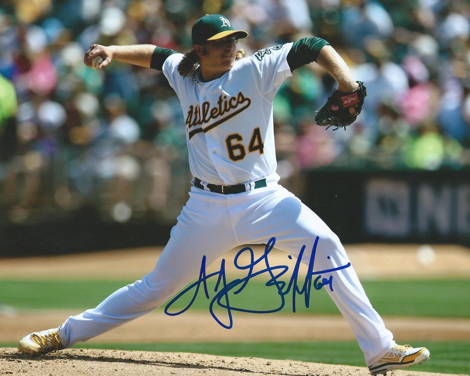 **GFA Oakland Athletics *A.J. GRIFFIN* Signed 8x10 Photo Poster painting A1 COA**