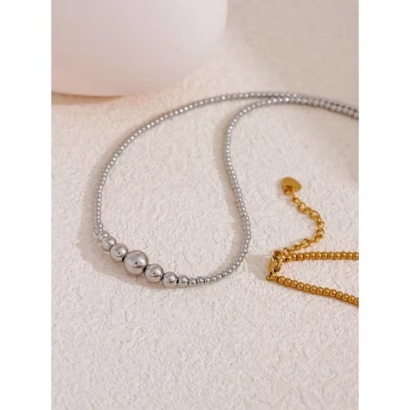 Casual Elegant Luxurious Round 302 Stainless Steel Necklace