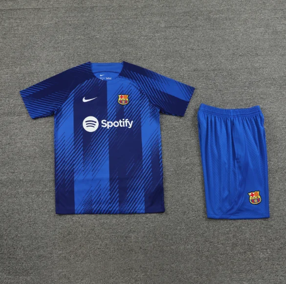 23/24 Barcelona Short Sleeve Training Kit Thai version Football Shirt 