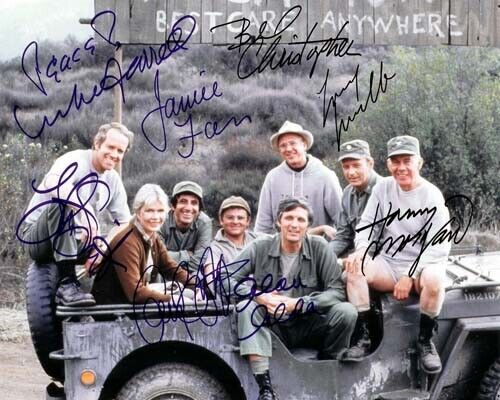 MASH Cast Signed 8x10 Autographed Photo Poster painting reprint 2