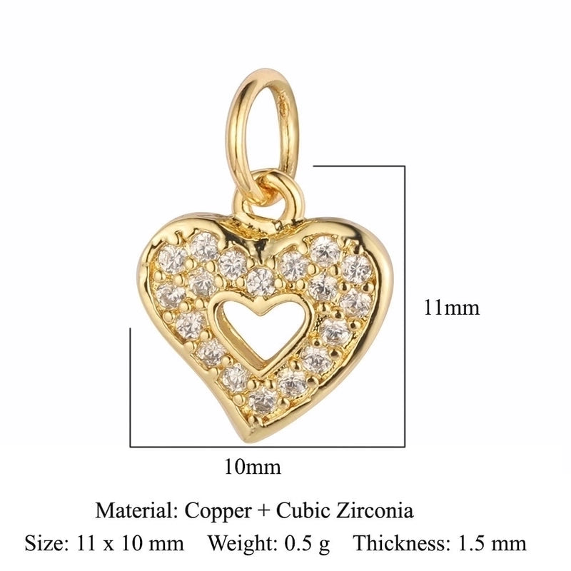 3 Pieces Copper Zircon 18K Gold Plated Star Water Droplets