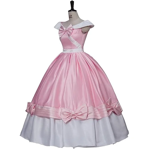 Women's Princess Costume Pink Dress Party Christmas Halloween Cosplay Dress up