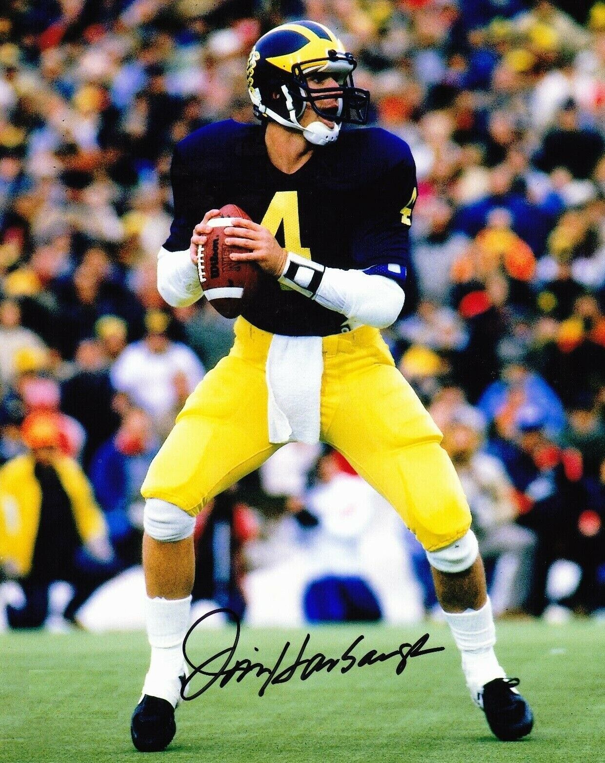 Jim Harbaugh Autographed Signed 8x10 Photo Poster painting ( Michigan Wolverines ) REPRINT