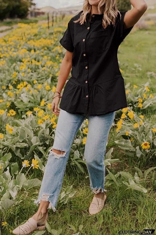 Button Short Sleeve Shirt