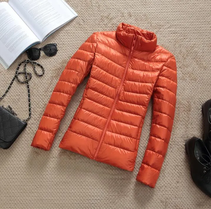 Women Winter Down Jacket 2020 New Ultra Light 90% White Duck Down Jacket Warm Hooded Coat Portable Female Windproof Parka