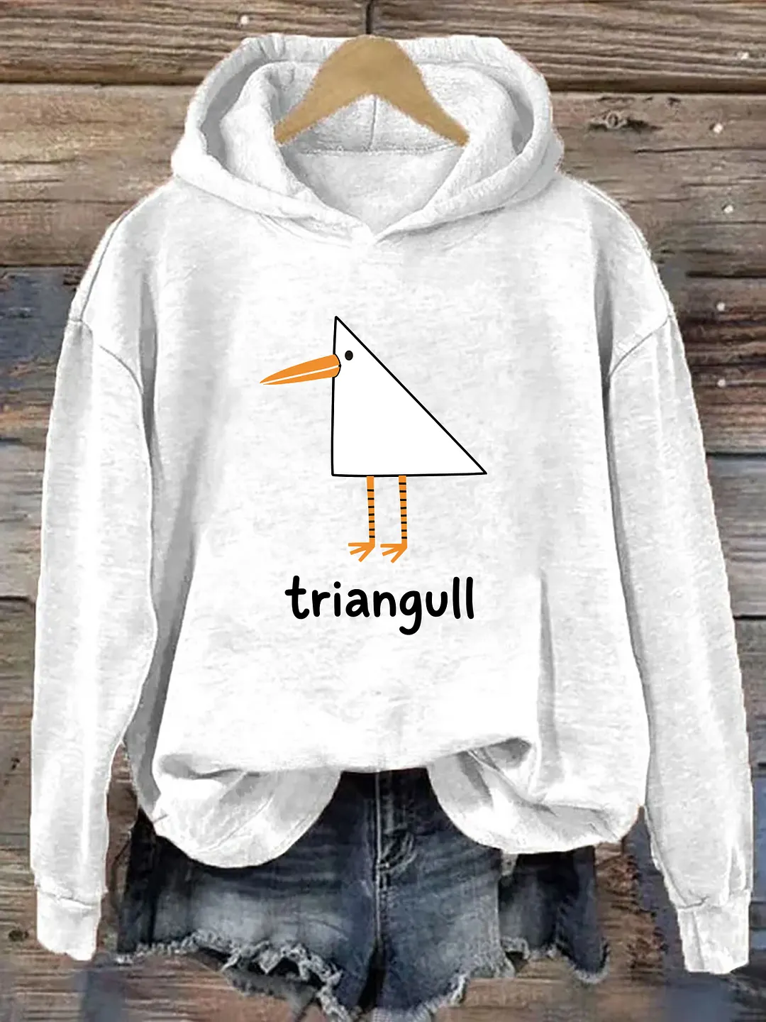 Funny Triangull Triangle Seagull Hoodie