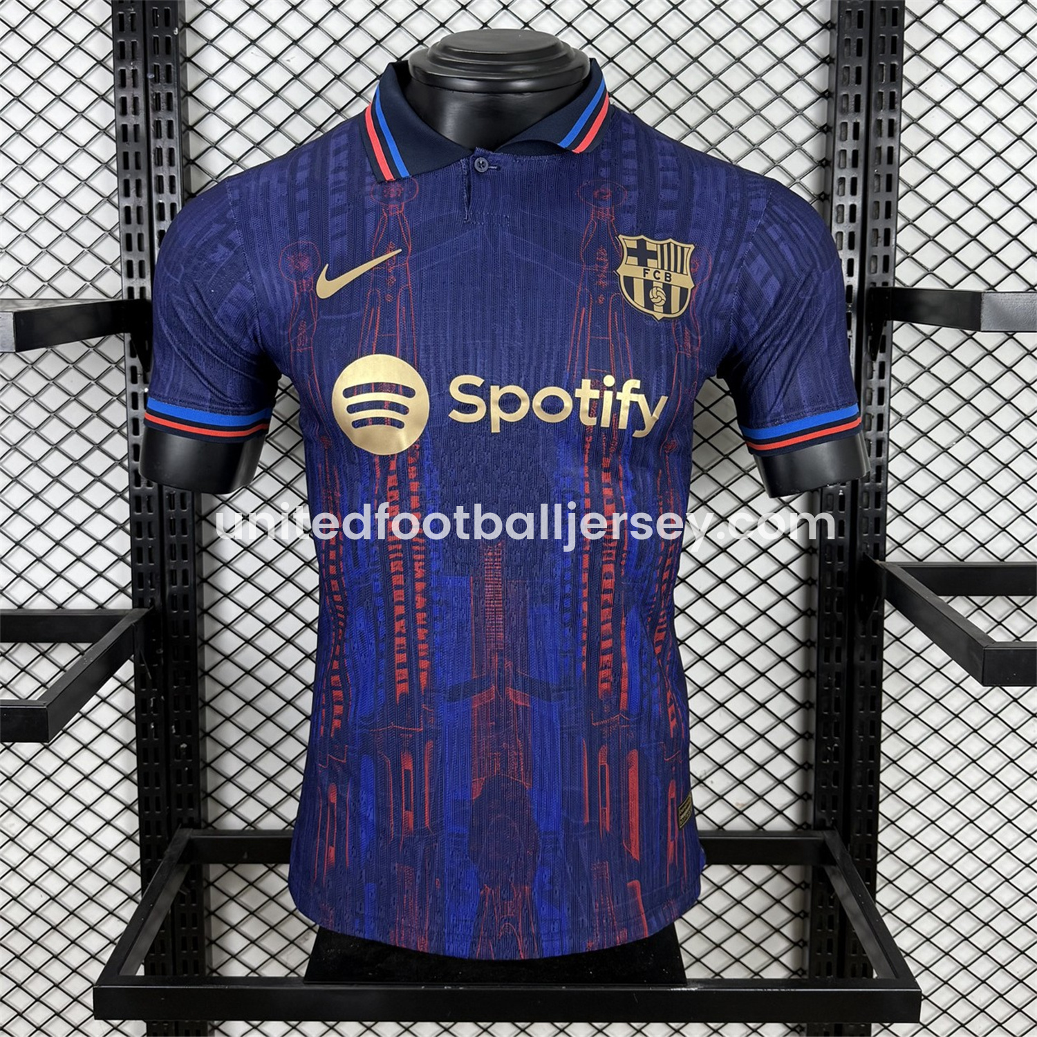 B.A.R.S.A 25-26 Sagrada Fam&iacute;lia Blue Special Edition Jersey - Player Version