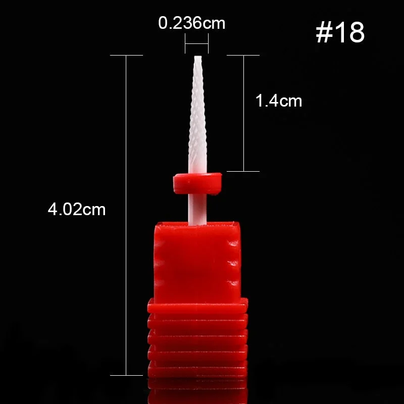1Pc Ceramic Nail Drill Bits Nail Milling Cutter Bits Electric Drill Machine For Manicure Pedicure Equipment Accessory Tools-Nail Inspo