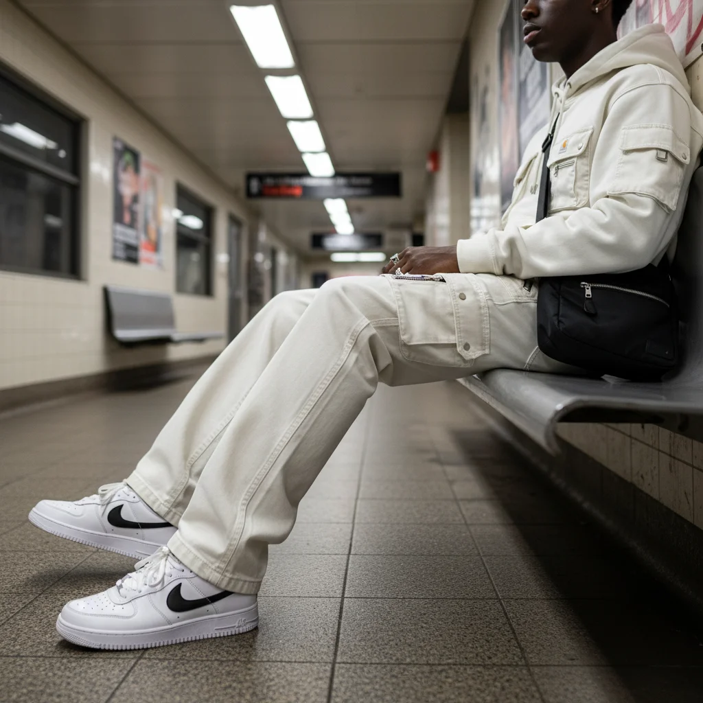 Street Style Multi-functional Multi-pocket Multi-zipper Retro Washed Cargo Trousers