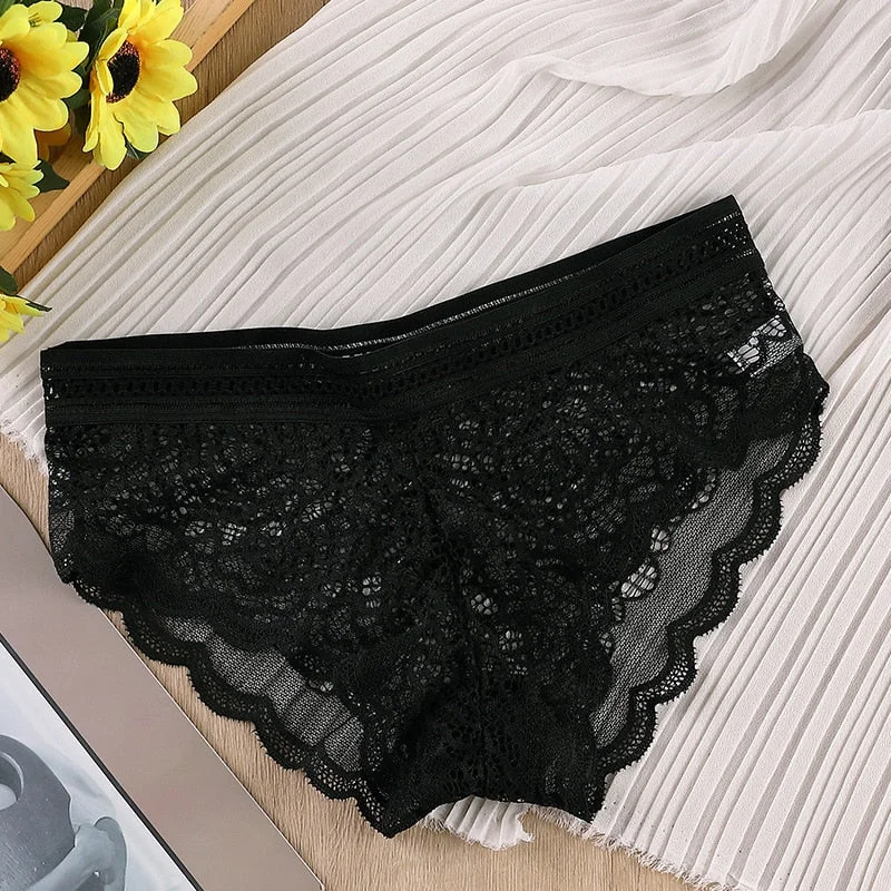 Sexy lace underwear women transparent panties ladies seamless panties sexy women underwear