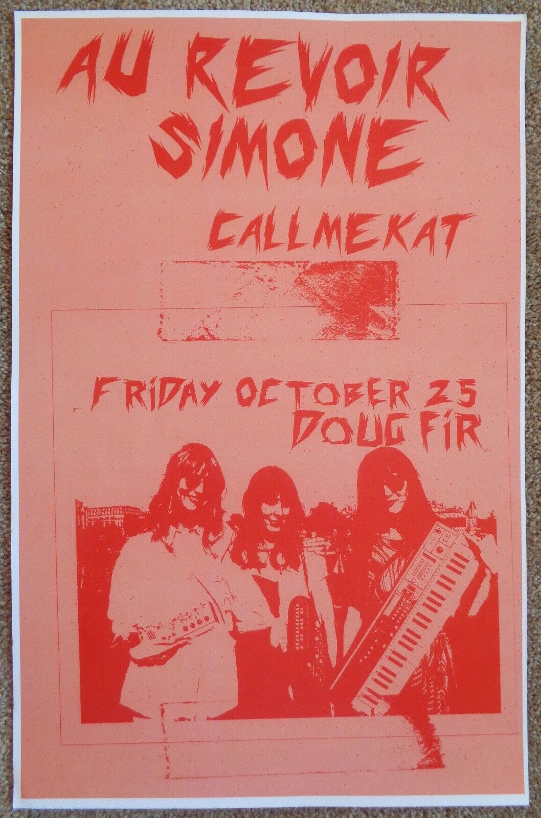 AU REVOIR SIMONE 2013 Gig POSTER Portland Oregon Concert