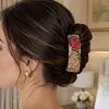 Rose DIY Diamond Painting Claw Clips for Adults Beginners Diamond Art Western Hair Clips Anti-Slip Design for Women Long Short Hairstyle Jewelry Supplies