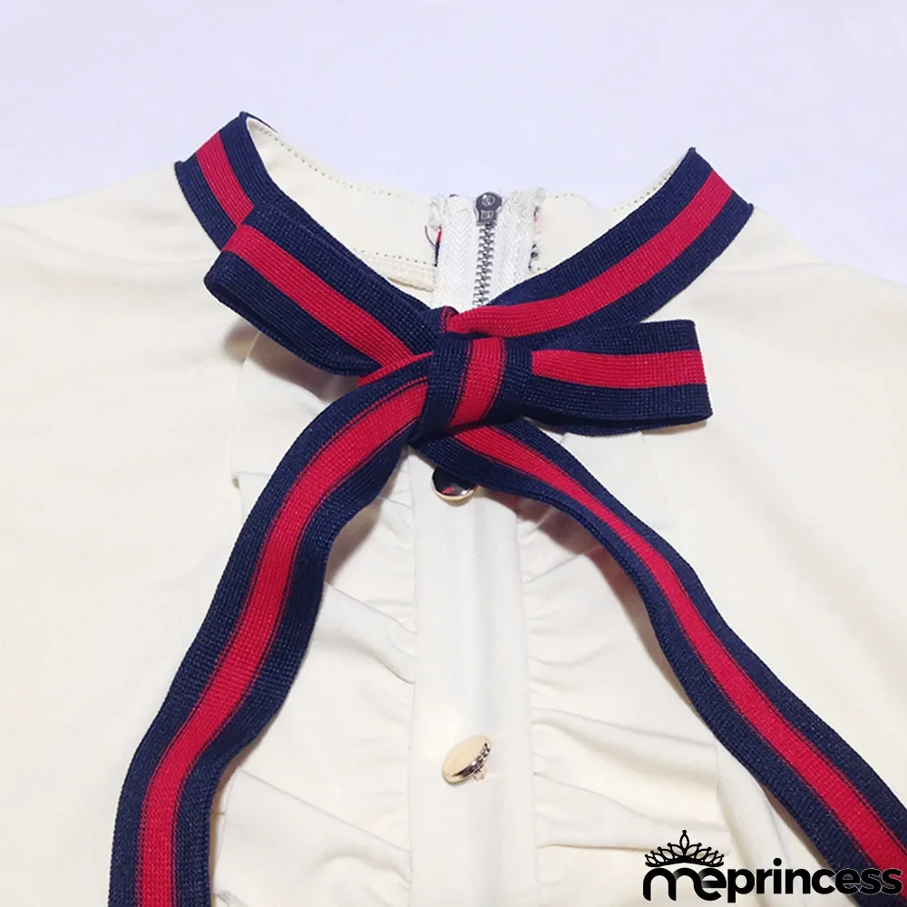 Office Lady Detailed Dress with Tie