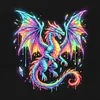Crystal Dragon Colorful Neon Animals -14CT Stamped/Counted Cross Stitch 30*30cm tapestrymarket